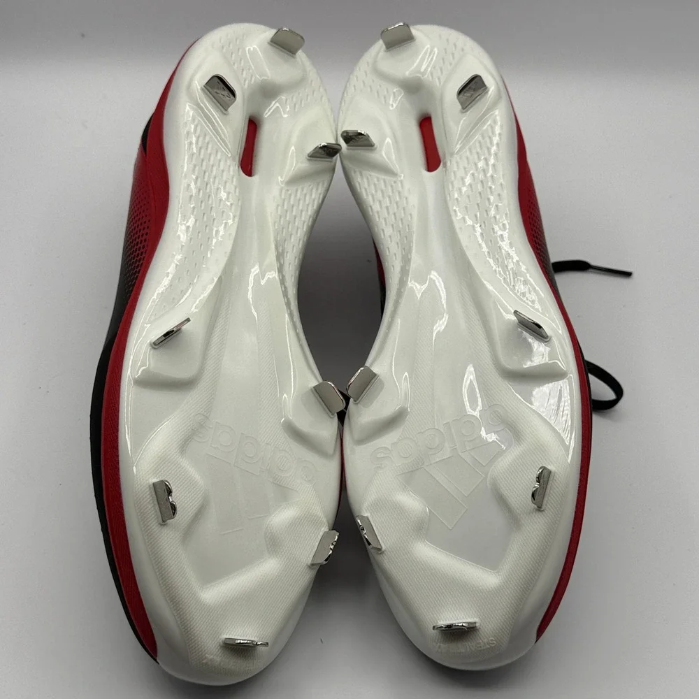 Adidas Icon 7 Baseball Cleats Mens 14 Black Red White S23858 Metal Spikes